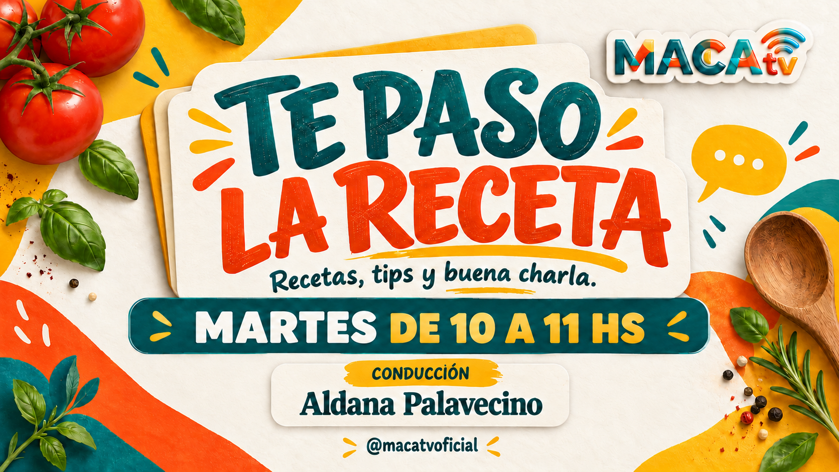 Te paso la receta, martes de 10 a 11 hs